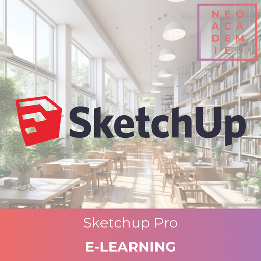 Sketchup Pro (avec Ateliers décoration intérieur) - [E-LEARNING]