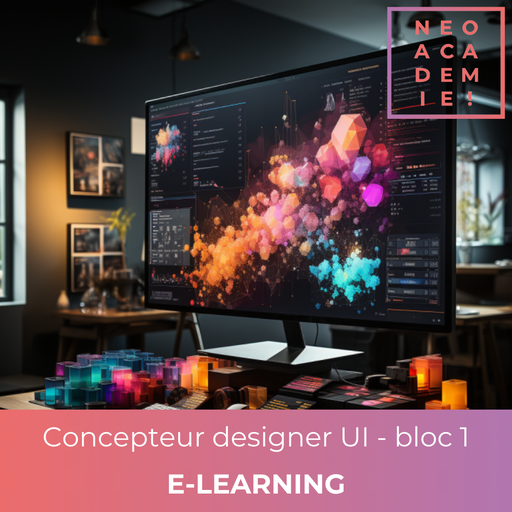 Concevoir les éléments graphiques d'une interface et de supports de communication (Adobe Photoshop, UX, XD et ShotCut) - [E-LEARNING] Bloc 1